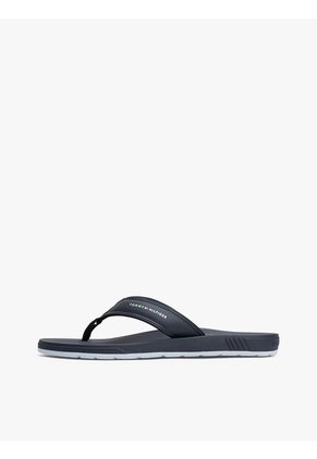 Sandalias Azul Con Logo En La Tira Tommy Hilfiger