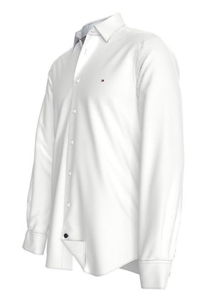 Camisa Blanca Stretch Solida De Corte Regular Tommy Hilfiger