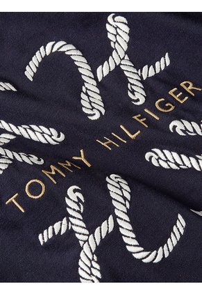 Camiseta De Corte Amplio Con Logo Mujer Azul Tommy Hilfiger