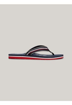 Sandalias Blanco Con Cinta Distintiva En Las Tiras Tommy Hilfiger