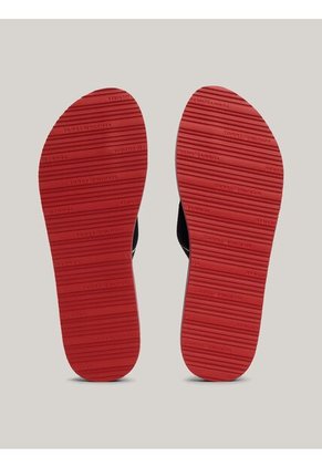 Sandalias Blanco Con Cinta Distintiva En Las Tiras Tommy Hilfiger