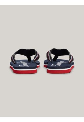 Sandalias Blanco Con Cinta Distintiva En Las Tiras Tommy Hilfiger