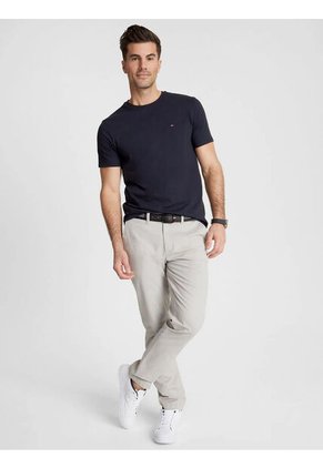 Camiseta Azul Oscuro Slim Fit Esencial Para Hombre Tommy Hilfiger