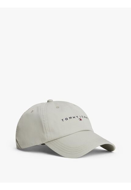 Gorra Gris De Seis Paneles Con Logo Tommy Hilfiger