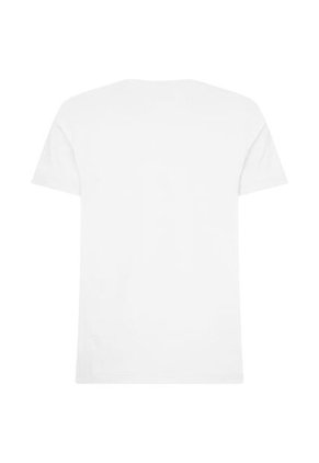 Camiseta Blanca Slim Fit Cuello V Esencial Algodón Tommy Hilfiger
