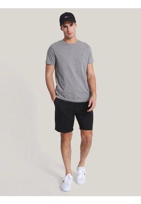 Camiseta Gris Essential Con Logo Tommy Hilfiger