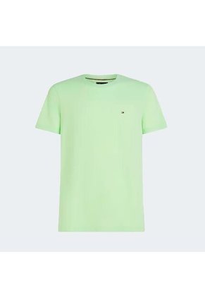 Camiseta Verde Essential Con Logo Tommy Hilfiger