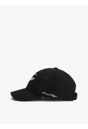 Gorra Negra De Béisbol Con Logo Bordado Tommy Hilfiger