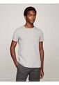 Camiseta Gris Manga Corta Slim Fit Esencial Algodon Tommy Hilfiger de Tommy Hilfiger