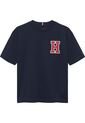 Camiseta Azul Varsity De Cuello Redondo Con Logo Tommy Hilfiger de Tommy Hilfiger