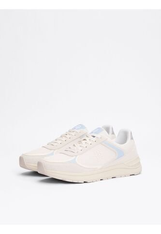 Tenis Blanco Con Mezcla De Texturas Tommy Hilfiger Tommy Hilfiger