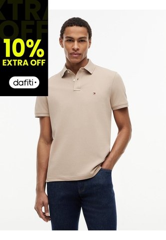 Polo Khaki 1985 De Corte Regular Tommy Hilfiger Tommy Hilfiger