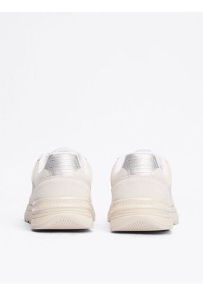 Tenis Blanco Con Mezcla De Texturas Tommy Hilfiger