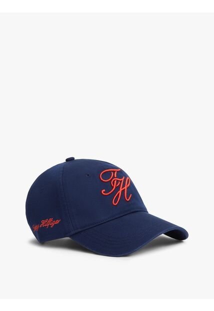 Gorra Azul De Béisbol Con Logo Bordado Tommy Hilfiger