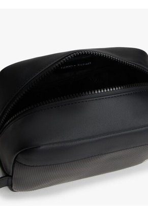 Neceser Negro Con Logo TH Metalizado Tommy Hilfiger