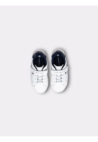 Tenis Blanco De Corte Bajo Con Velcro Tommy Hilfiger Tommy Hilfiger