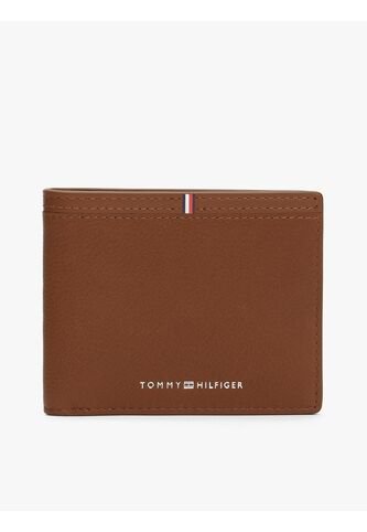 Tarjetero Marrón Corporate De Cuero Con Logo Tommy Hilfiger Tommy Hilfiger