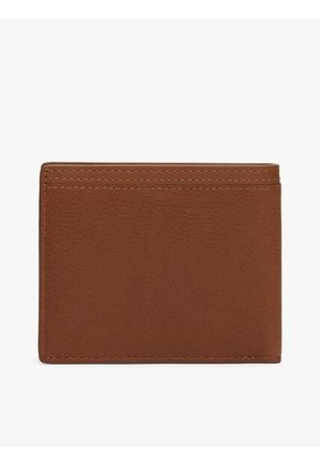 Tarjetero Marrón Corporate De Cuero Con Logo Tommy Hilfiger