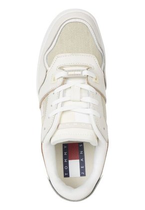 Tenis De Baloncesto Retro Cuero Mujer Blanco Tommy Hilfiger