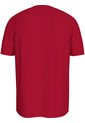 Camiseta Roja Con Logo Bordado Tommy Hilfiger de Tommy Hilfiger