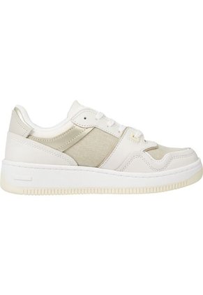 Tenis De Baloncesto Retro Cuero Mujer Blanco Tommy Hilfiger