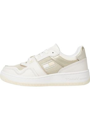 Tenis De Baloncesto Retro Cuero Mujer Blanco Tommy Hilfiger