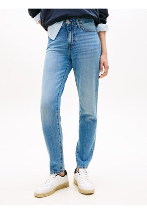 Jeans Azul Ajustados De Talle Medio Tommy Jeans
