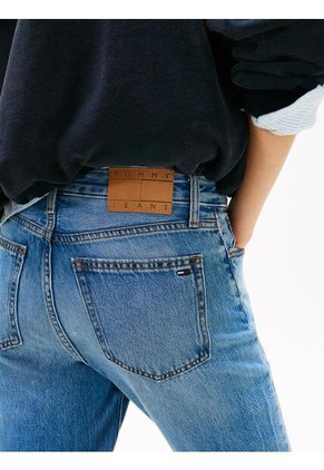 Jeans Azul Ajustados De Talle Medio Tommy Jeans