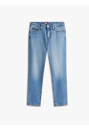 Jeans Azul Ajustados De Talle Medio Tommy Jeans