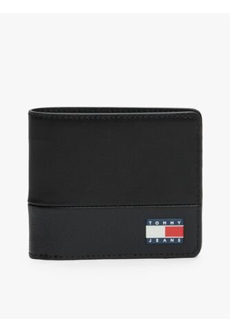 Billetera Negra Heritage Con Logo Tommy Hilfiger Tommy Hilfiger