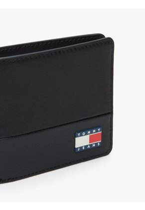 Billetera Negra Heritage Con Logo Tommy Hilfiger