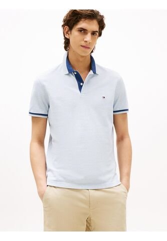 Polo Azul De Corte Regular Con Ribeteado Tommy Hilfiger Tommy Hilfiger