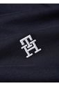 Polo Azul De Interlock Con Monograma TH Bordado Tommy Hilfiger de Tommy Hilfiger
