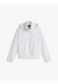 Chaqueta Blanca De Cuello Alto Con Logo Tommy Hilfiger de Tommy Hilfiger