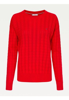 Th Cool Cable C-Nk Swt Ls Tommy Hilfiger