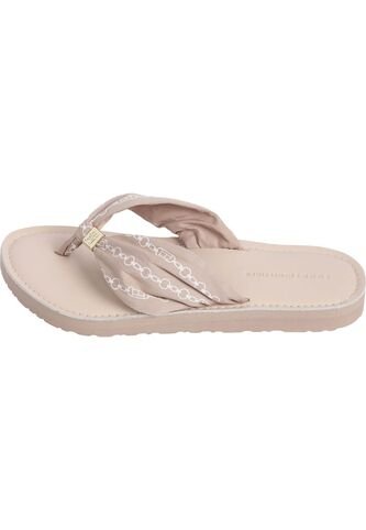Sandalias Beige Elevadas Con Logo Tommy Hilfiger Tommy Hilfiger