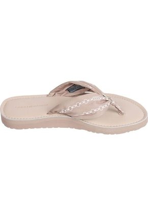 Sandalias Beige Elevadas Con Logo Tommy Hilfiger