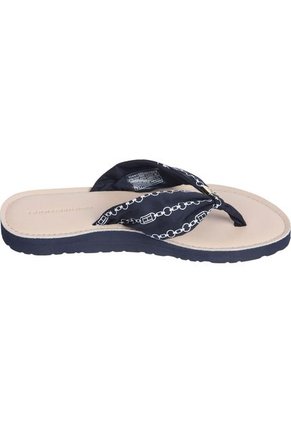 Sandalias Azul Elevadas Con Logo Tommy Hilfiger