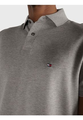 Polo Gris Clasica Para Hombre Tommy Hilfiger