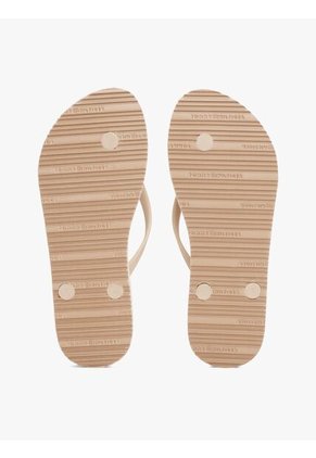 Sandalias Beige Con Logo Esmaltado Tommy Hilfiger