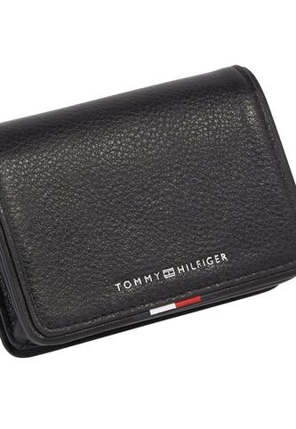 Tarjetero Negro De Cuero Con Compartimiento Principal Tommy Hilfiger Tommy Hilfiger