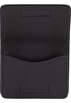 Tarjetero Negro De Cuero Con Compartimiento Principal Tommy Hilfiger