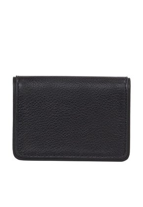 Tarjetero Negro De Cuero Con Compartimiento Principal Tommy Hilfiger