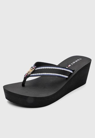 Sandalia Tacón Corrido TOMMY HILFIGER Negro Tommy Hilfiger