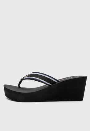 Sandalia Tacón Corrido TOMMY HILFIGER Negro