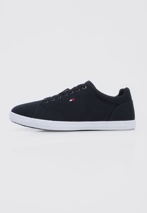 Tenis Lifestyle Azul Navy-Blanco Tommy Hilfiger Iconic Vulc Mesh Logo