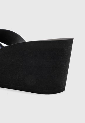 Sandalia Tacón Corrido TOMMY HILFIGER Negro