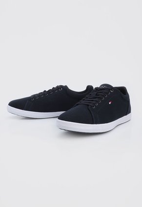 Tenis Lifestyle Azul Navy-Blanco Tommy Hilfiger Iconic Vulc Mesh Logo