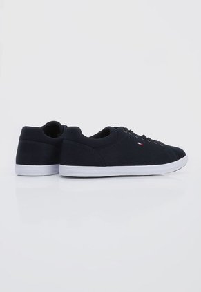 Tenis Lifestyle Azul Navy-Blanco Tommy Hilfiger Iconic Vulc Mesh Logo