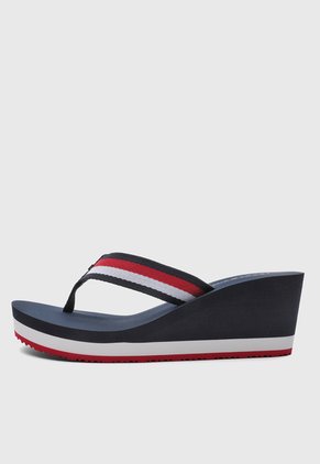 Sandalia Tacón Corrido TOMMY HILFIGER Azul